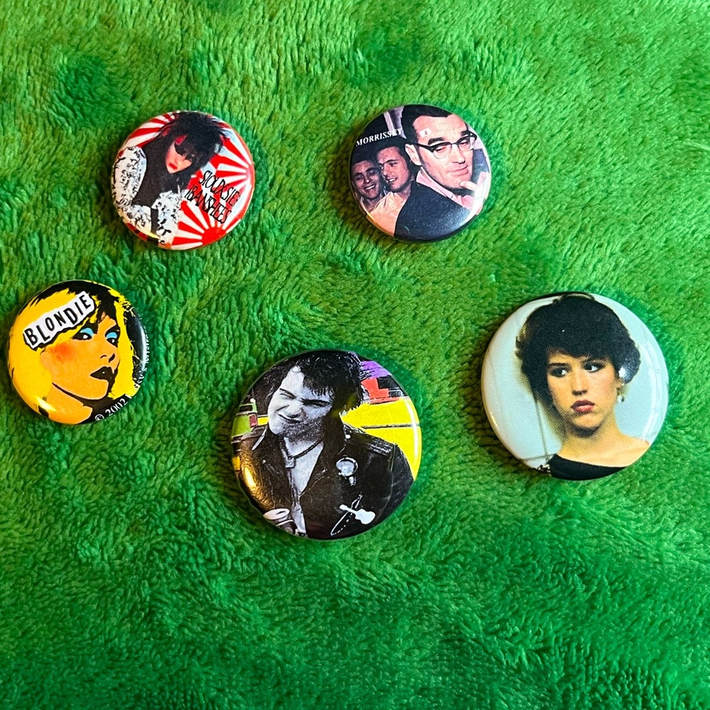 80’s pop culture Buttons
